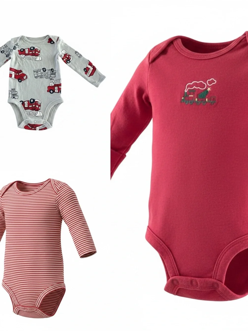 Carter's Baby Bodysuits 3M‎ 5-Pack Long Sleeve Cotton Onesies Infant